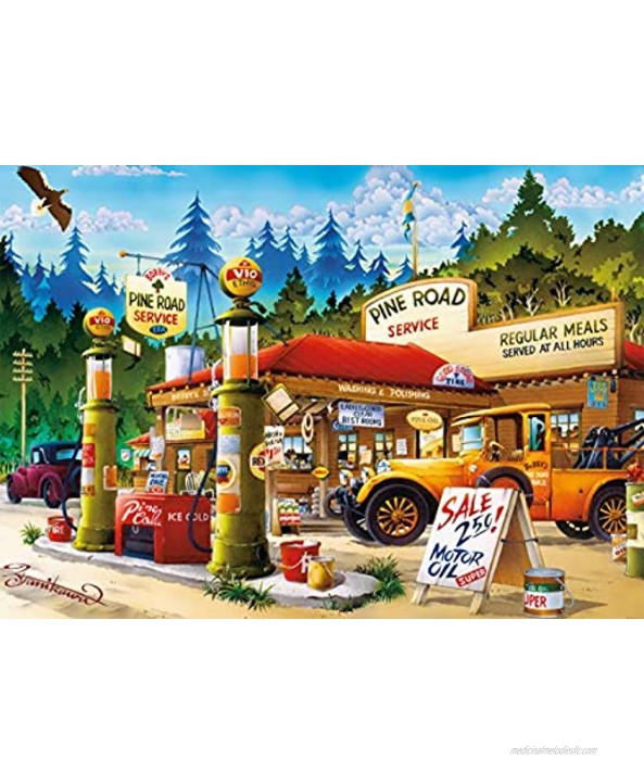 Buffalo Games Pine Road Service 300 Large Piece Jigsaw Puzzle