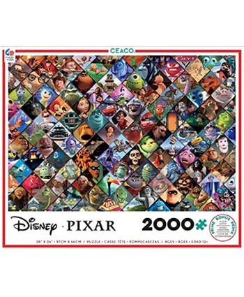 Ceaco Disney Pixar Clips Jigsaw Puzzle 2000 Pieces Multi-colored 5"