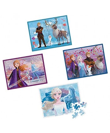 Disney Frozen 2 4-Pack of Jigsaw Puzzles for Families Kids and Preschoolers Ages 4 and Up