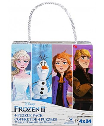 Disney Frozen 2 4-Pack of Jigsaw Puzzles for Families Kids and Preschoolers Ages 4 and Up