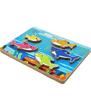 Pinkfong Baby Shark Chunky Wood Sound Puzzle Plays Baby Shark Song