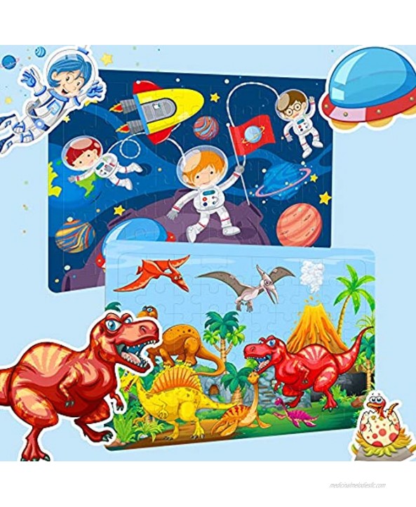 Puzzles for Kids Ages 4-8 Year Old 60 Piece Colorful Wooden Puzzles for Toddler Children Learning Educational Puzzles Toys for Boys and Girls 6 Puzzles
