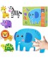 Puzzles for Toddlers Ages 2 3 4 5 Years Old Safari Animals Floor Jigsaw Puzzles for Beginner Educational Gifts for Girls Boys Kids by Flyingseeds 6 Pack