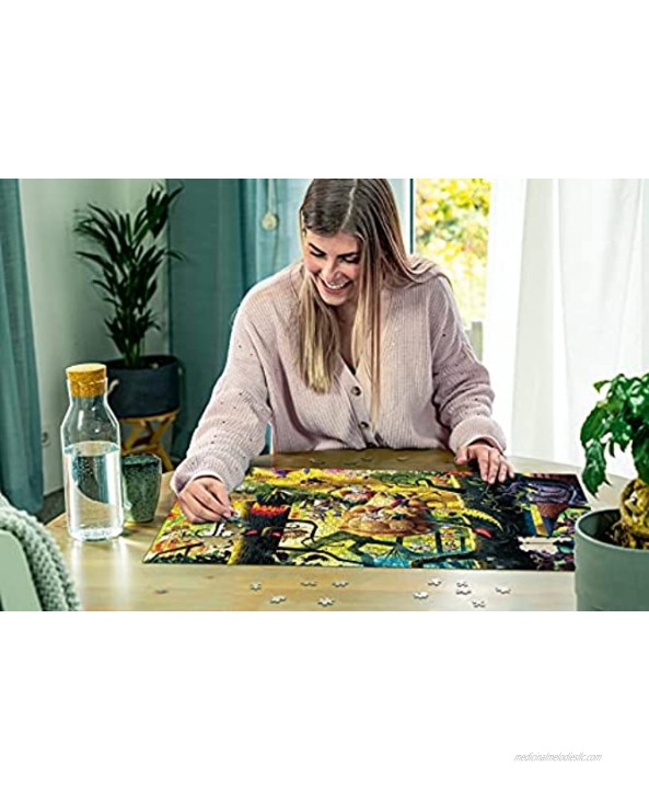 Ravensburger 16566 Lions Tigers & Bears Oh My! 1000 PC Puzzles for Adults – Every Piece is Unique Softclick Technology Means Pieces Fit Together Perfectly