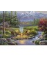 Ravensburger 82093 Great Outdoors Puzzle Series: Riverside Livingroom | 300 PC Puzzles for Adults – Every Piece is Unique Softclick Technology Means Pieces Fit Together