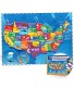 United States Puzzle for Kids 70 Piece USA Map Puzzle 50 States with Capitals Childrens Jigsaw Geography Puzzles for Kids Ages 4-8 5 6 7 8-10 Year Olds US Map Puzzle for Kids Learning