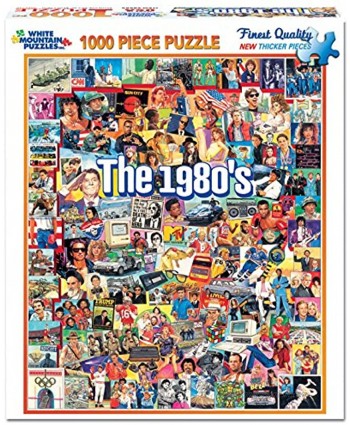 White Mountain Puzzles The Eighties 1000 Piece Jigsaw Puzzle