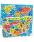 Wooden Puzzles for Kids Ages 4-8 by Quokka – 2 Toddler Educational Toys for 3-5-7 for Learning World and USA Map – Gift Toys for 4 5 Year Old Boys and Girls Preschool Learning Jigsaws Game 6-8-10