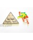 2 New Wooden Tricky Triangle Games Brain Teaser PEG IQ Challenge Party Favors