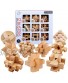 Brain Teasers Wooden Puzzles for Kids and Adults 9Pcs Luban Lock Set Disentanglement Games Mind IQ and Logic Test