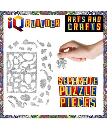 IQ BUILDER | Fun Creative DIY Arts and Crafts KIT | Best Toy Gift for Girls and Boys Age 12 Year Old | Educational Art Building Painting Coloring 3D Puzzle Project Set for Kids and Adults