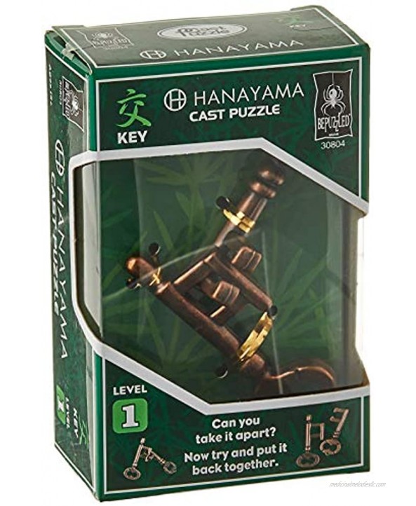 KEY Hanayama Cast Metal Brain Teaser Puzzle Level 1