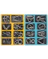 LEZHI IQ Toys-AB A+B Test Mind Game Brain Teaser Wire Magic Trick Toy IQ Puzzle Set Pack of 16 Metallic