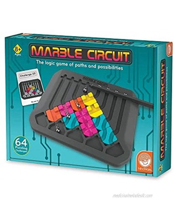 MindWare Marble Circuit – Logic Game for 1 Player – Great Gift for Kids who Like Puzzles & Brain teasers – 64 Card Challenges & 24pcs – Fun for Kids & Adults – Ages 8+