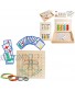 Preschool Learning Toys Slide Puzzle Color & Shape Matching Brain Teasers Logic Game Montessori Educational Wooden Toys