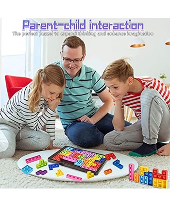 Puzzle Pop Fidget Sensory Toys Puzzles Brain Teasers Toy Colorful Jigsaw Game Push Bubble Sensory Fidget Toys Needs Stress Relief Squeeze Toys for Kids Adult