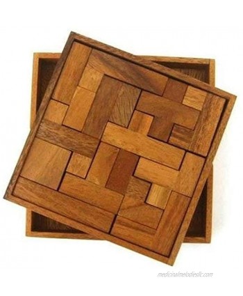 Solid Pentominoes Wooden Puzzle Geometry Brain Teaser Game
