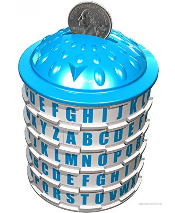 4Thought Products Puzzle Pod Mini Gift Puzzle Box Cash and Gift Card Holder Brain Teaser Money Puzzle and Coin Bank Cryptex