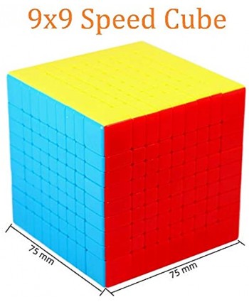 BestCube 9x9 Cube Stickerless Classroom MF9 Meilong 9x9x9 Speed Cube Puzzle Gifts Toys75mm