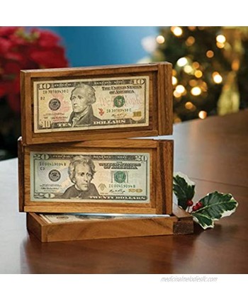 Bits and Pieces Magic Money Wooden Currency Gift Brainteaser Puzzle Fun Way to Give a Gift of Money
