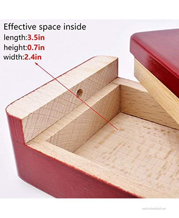 Blovec Puzzle Box Magic Box Wooden Special Mechanism Box for Secret Gift