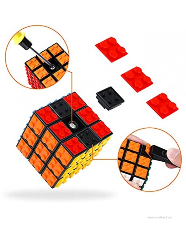 BRIKSMAX Speed Cube 3X3 Building Blocks Cube:Puzzle Cube for Kids and Adult,Magic Cube for Boys and Girls