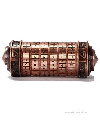 Cryptex Da Vinci Code Mini Cryptex Lock Puzzle Boxes with Hidden Compartments Anniversary Valentine's Day Interesting Romantic Birthday Gifts for Her