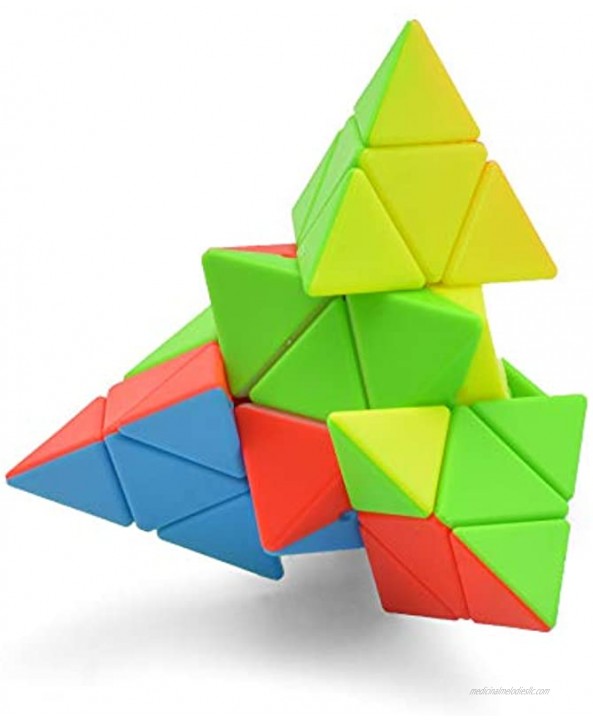 CuberSpeed 4x4 Pyramid stickerless Magic Cube 4x4x4 Master Pyramid Speed Cube