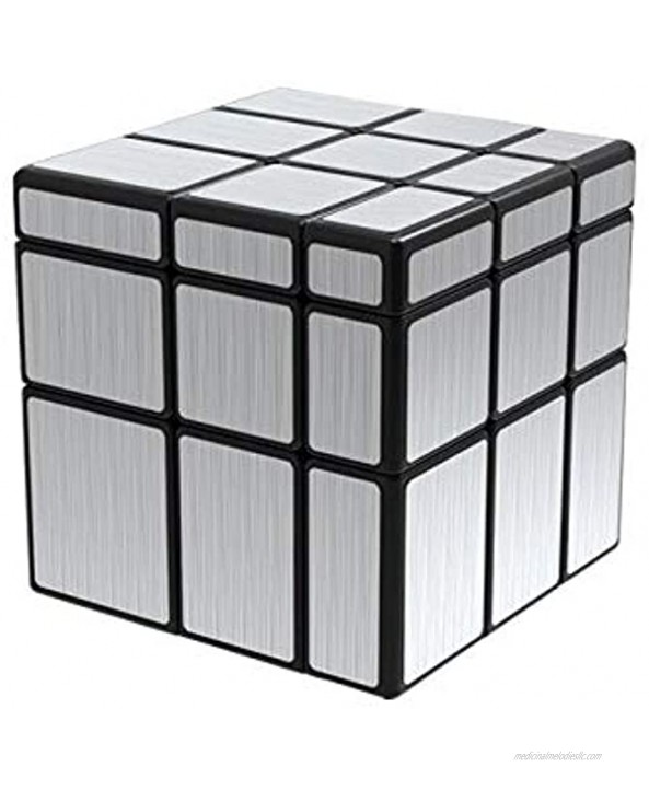 CuberSpeed Bundle Qiyi 2x2 Mirror Black Body with Silver and Qiyi Mofangge 3x3 Mirror Blocks Silver Magic Cube Puzzle