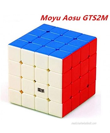 CuberSpeed Moyu Aosu GTS2 M stickerless Bright Speed Cube Moyu Aosu GTS V2 Magnetic Cube Puzzle