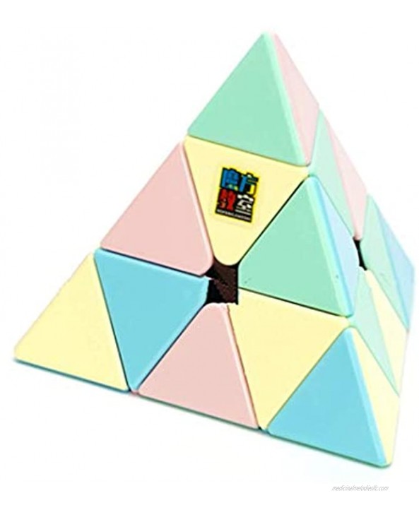CuberSpeed Moyu MoFang JiaoShi Macaron Meilong Pyraminx stickerless Magic Cube MFJS MEILONG pyraminx Cubing Classroom Meilong pyraminx Macaron Speed Cube