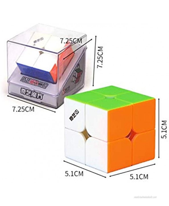 CuberSpeed QiYi MS 2x2 Magnetic stickerless Speed Cube Qiyi Mofangge M 2x2x2 Cube