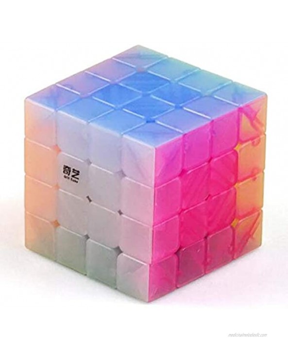 CuberSpeed QiYi Qiyuan S 4x4 Jelly Cube MoFangGe MFG Qiyuan S Jelly 4X4X4 Speed Cube