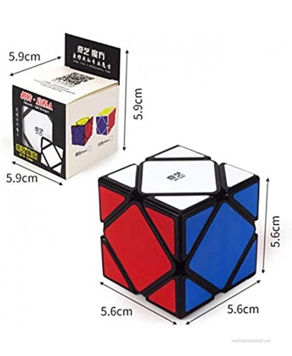 Cuberspeed Qiyi Skewb Black Speed Cube Mo Fang Ge QiCheng Skewb Black Magic Cube
