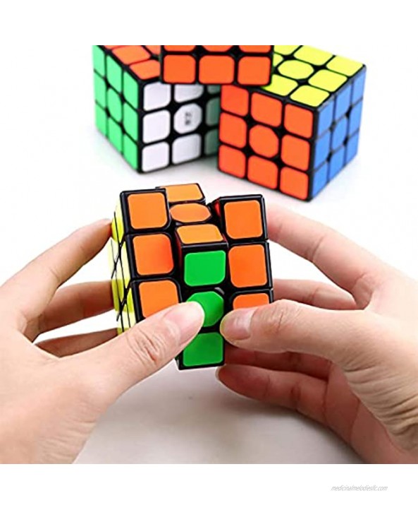 Full Size 3x3x3 Cube Set Puzzle Party Toy Eco-Friendly Material with Vivid Colors Party Favor School Supplies Puzzle Game Set for Kids and Adults（15 Pack）,2.2 Inch Each Side.