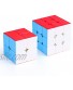 Magic Cube Set Speed Cube Bundle 2x2x2 3x3x3 Easy Turning 3D Puzzle Cube Games Toy Gift for Kids Adults Pack of 2