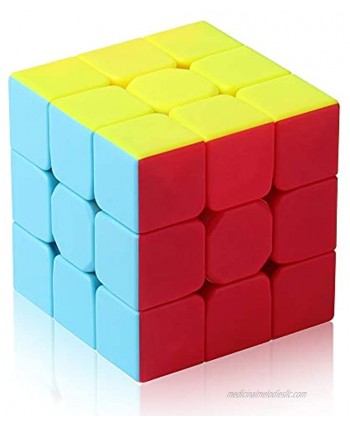 ROXENDA 3x3 Speed Cube 3x3x3 Qiyi Warrior S Speed Cube Stickerless Frosted Puzzle Magic Cube