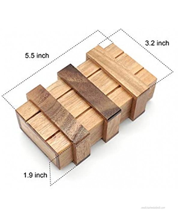 Secret Puzzle Box for Adults Magic Money Holders for Adults and Card Wooden Secret Compartments Gift Cards Case Holder Japanese Puzzle Boxes Case Gifts