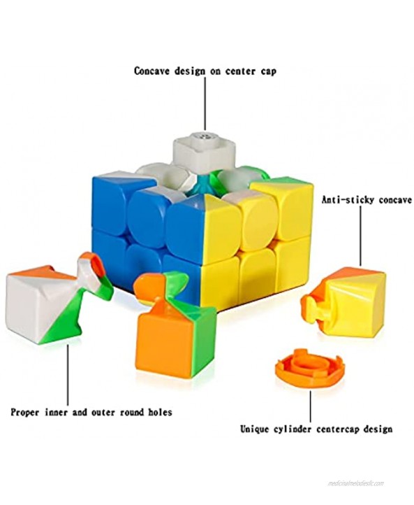 Speed Cube Speed Cube 3x3 of B&LHCX are Easy Turning and Smooth Play Durable Rubic Cube Toys for Kids and Adults2.2inches