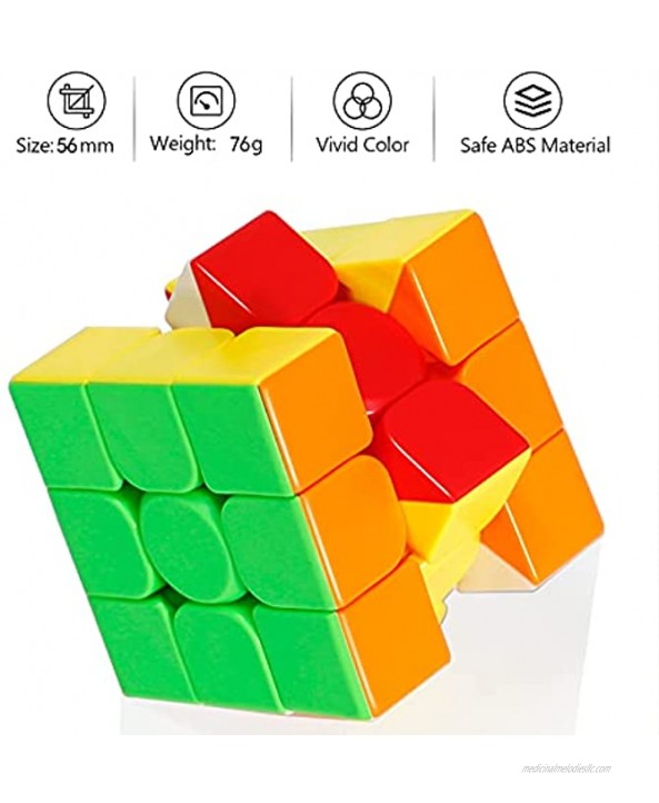 Speed Cube Speed Cube 3x3 of B&LHCX are Easy Turning and Smooth Play Durable Rubic Cube Toys for Kids and Adults2.2inches