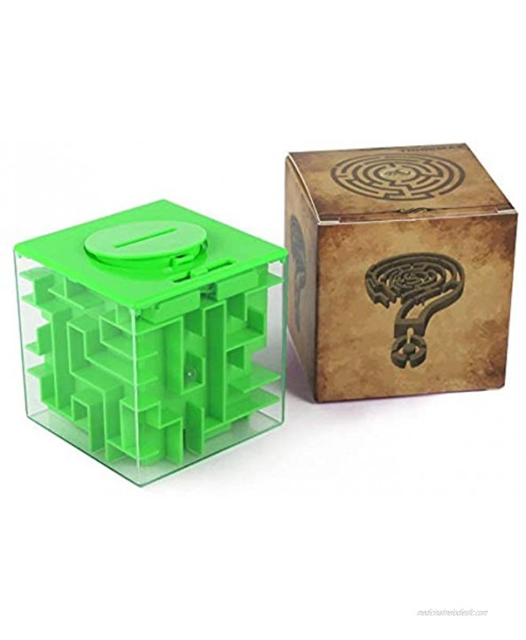 ThinkMax Money Maze Puzzle Box Perfect Puzzle Money Holder and Brain Teasers for Kids and Adults 2 Pack