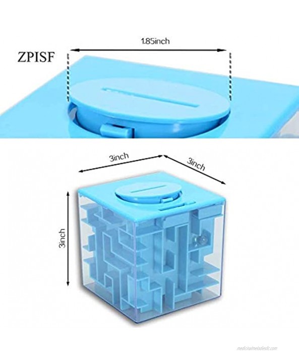 ZPISF 4 Pack Money Maze Puzzle Box Perfect Money Holder Puzzle and Brain Teasers for Kids and Adults
