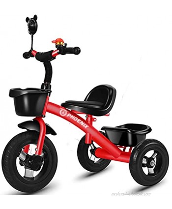 WWFAN 2 in 1 Tricycles for Toddler Baby Kids Red Girls Stroller Trike Birthday Gift with Adjustable Handlebar & Seat 1-6 Year Olds Safe Secure Size : Trike