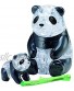 Bepuzzled Original 3D Crystal Jigsaw Puzzle Panda Bear & Baby Animal Assembly Brain Teaser Fun Model Toy Gift Decoration for Adults & Kids Age 12 & Up 50Piece Level 1 31083