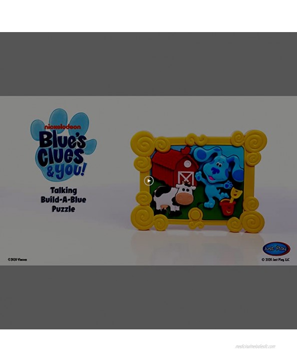 Blue’s Clues & You! Talking Build-a-Blue 9-Piece 3D Puzzle Games and Toys for 3 Year Old Girls and Boys by Just Play