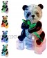 Coolplay 3D Crystal Puzzle Panda Gifts Desk Toys with Light-Up Base 58 Pieces