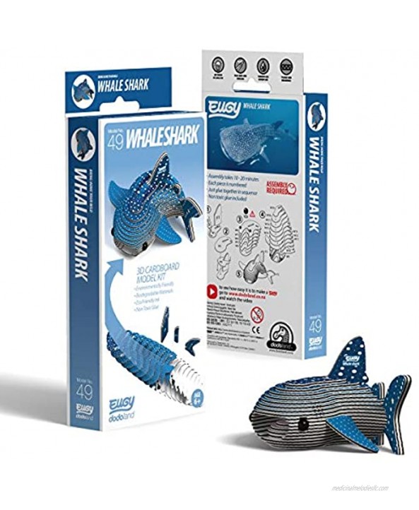 EUGY 049 Whale Shark Eco-Friendly 3D Paper Puzzle