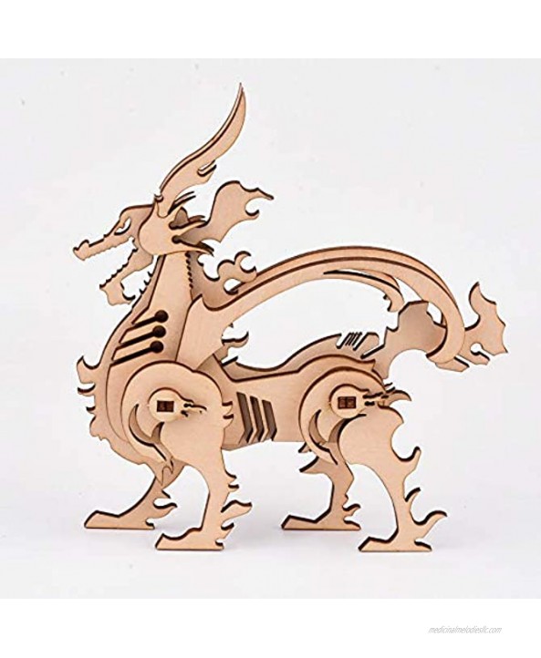 Model Magic 5pcs Animal DIY Building Block Set 3D Educational Toys 3D Wooden Puzzles Exquisite kit Perfect Leisure Gifts for Life an Art Set Waiting to be Painted