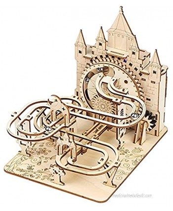 Music Park 3D Wooden Puzzles for Adults & Teenagers Machine Marble Run Wood Model Building Kits Science Educational Toys for Kids Gift Age14+