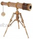 ROKR 3D Wooden Puzzles Retro Telescope Model Kits with Tripod 3X Magnification Lightweight Portable Monocular Gifts for Adutls Kids Aged 14+